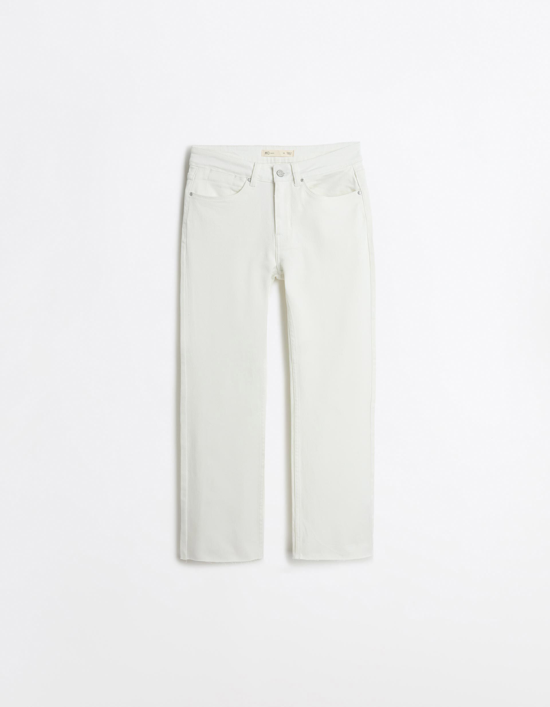 Comprar Online Cal&ccedil;as de Ganga 'Straight Cropped', Mulher, Branco