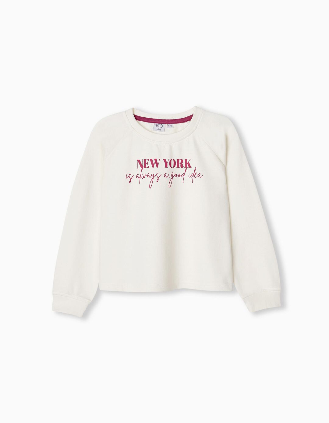 Sweatshirt, Girls, White