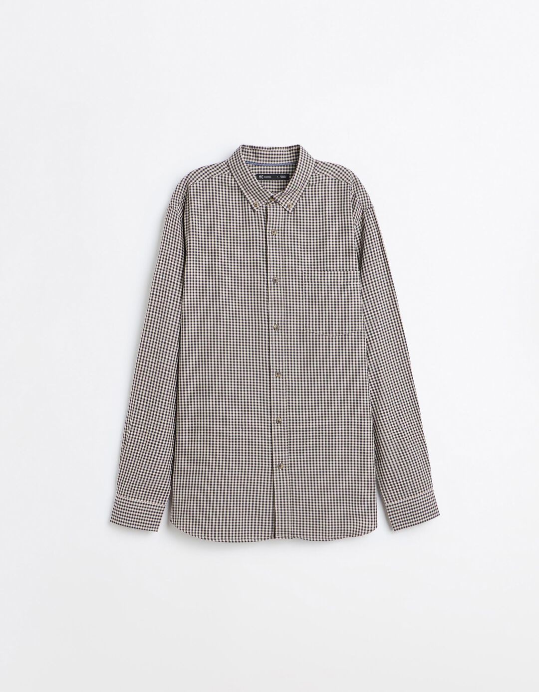 Camisa Xadrez, Homem, Bege
