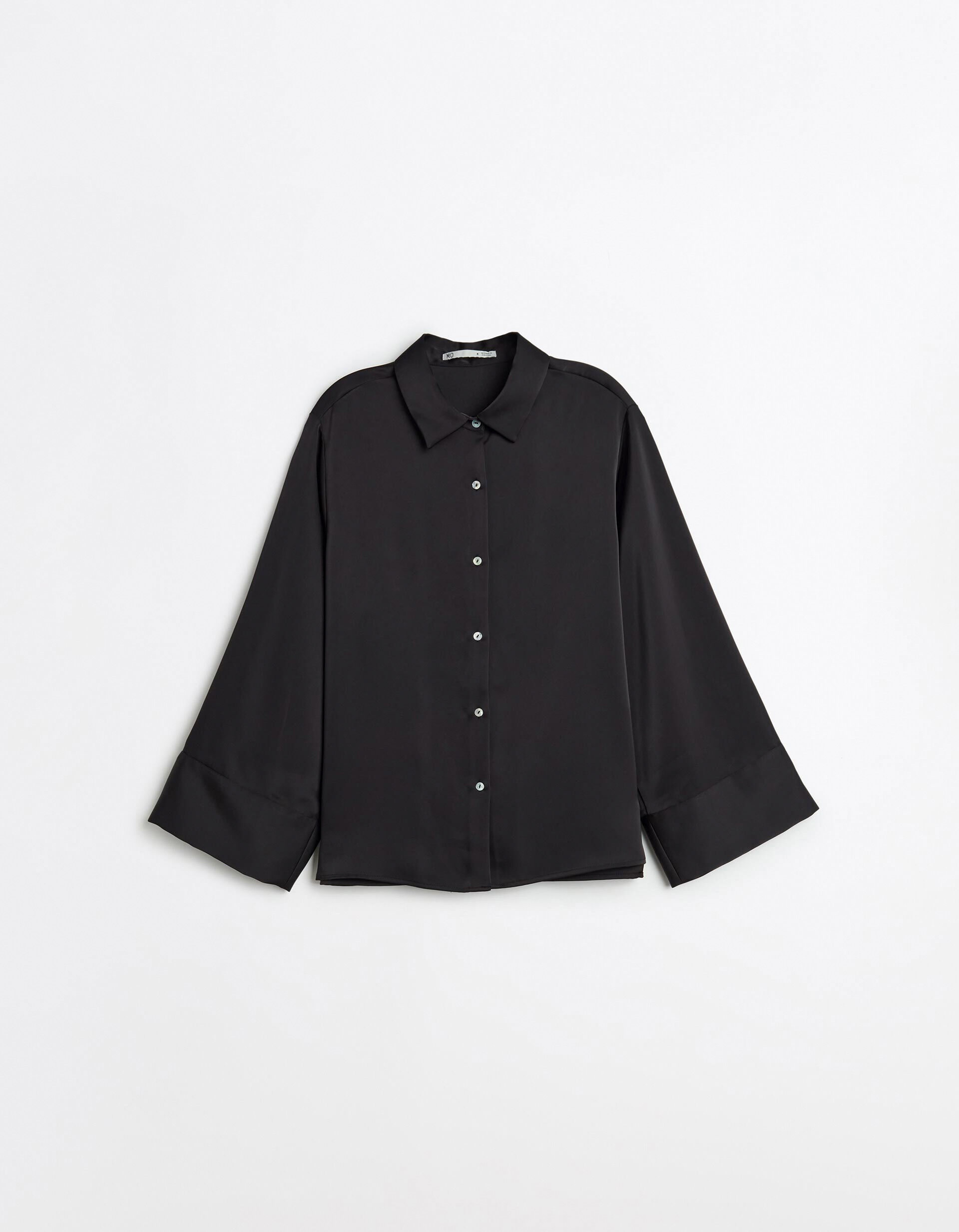 Comprar Online Camisa Acetinada, Mulher, Preto