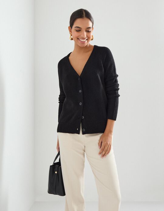 Comprar Online Casaco de Malha, Mulher, Preto