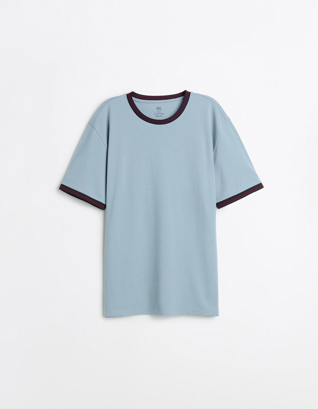 T-shirt Piquet, Homem, Azul Claro