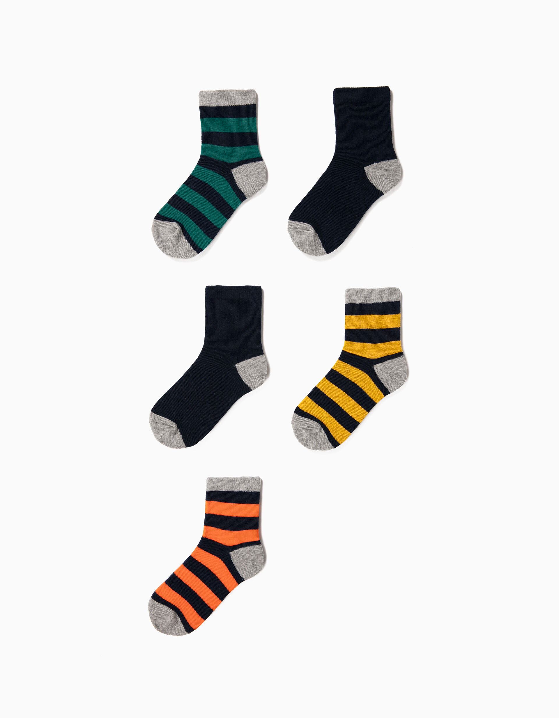 Pack 5 Pares de Meias Riscas