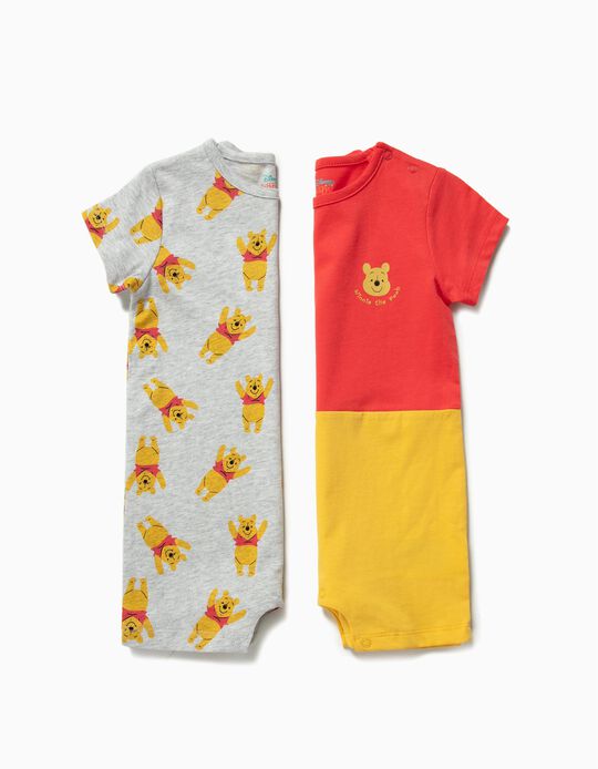 2 Babygrows para Beb&eacute; Menino 'Winnie The Pooh', Multicolor