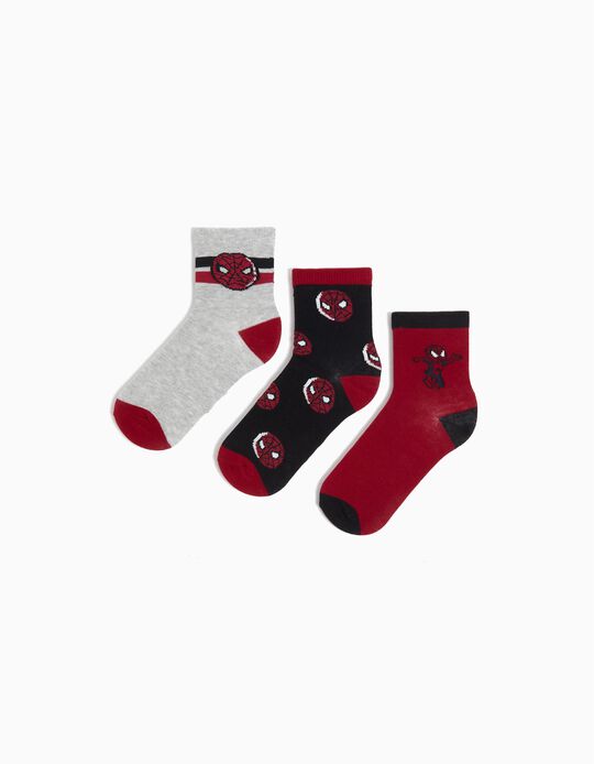 Comprar Online Pack 3 Pares de Meias 'Spider-Man', Menino, Multicor 
