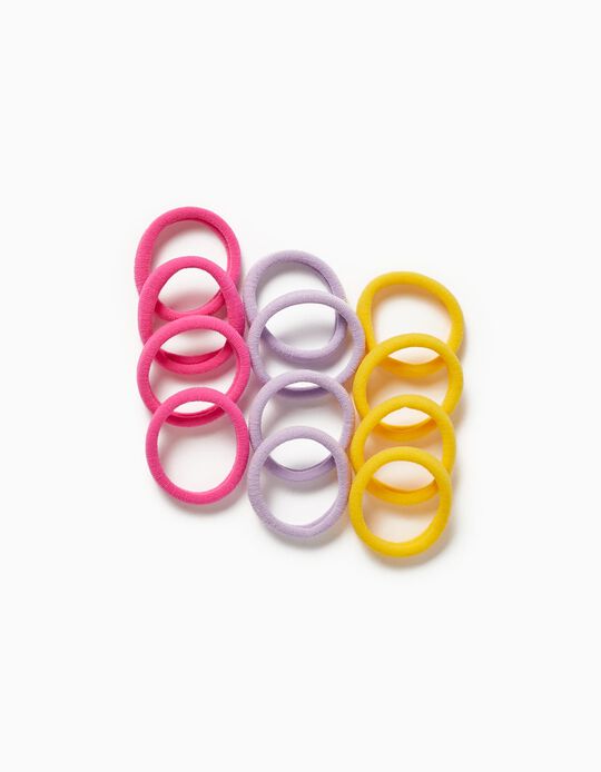 12 Hair Bands for Babies and Girls, Multicoloured
