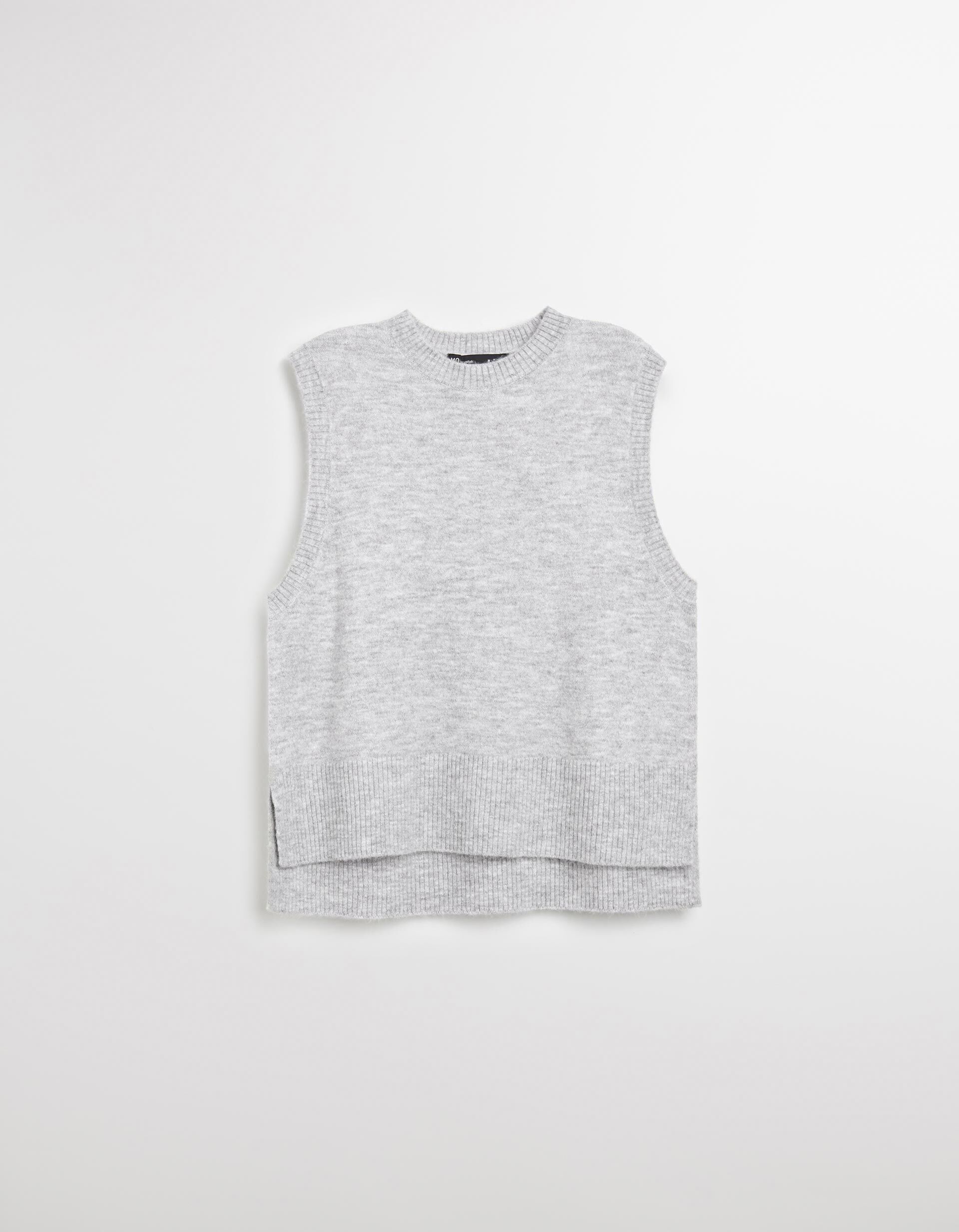 Comprar Online Colete de Malha, Mulher, Cinzento Claro