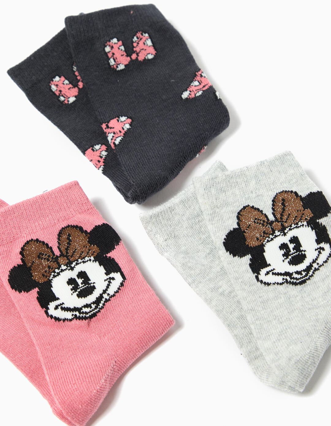 Pack 3 Meias 'Minnie' ©Disney, Menina, Multicor
