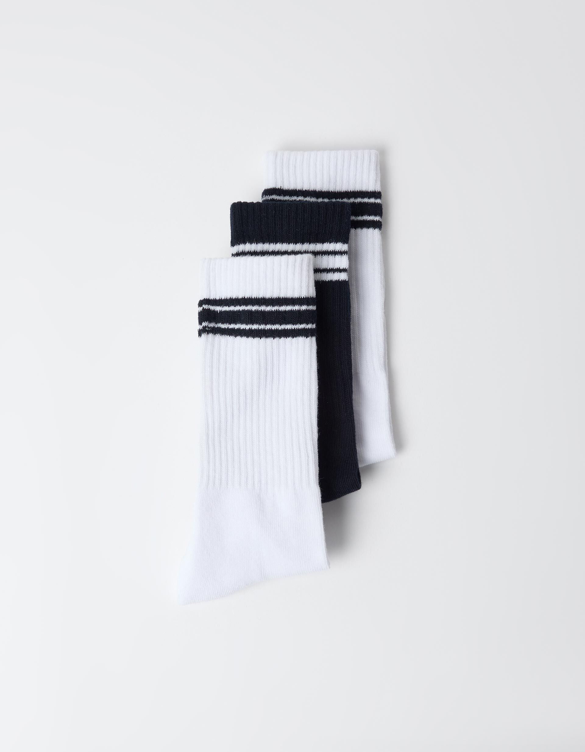 Comprar Online Pack 3 Meias Desportivas, Homem, Branco