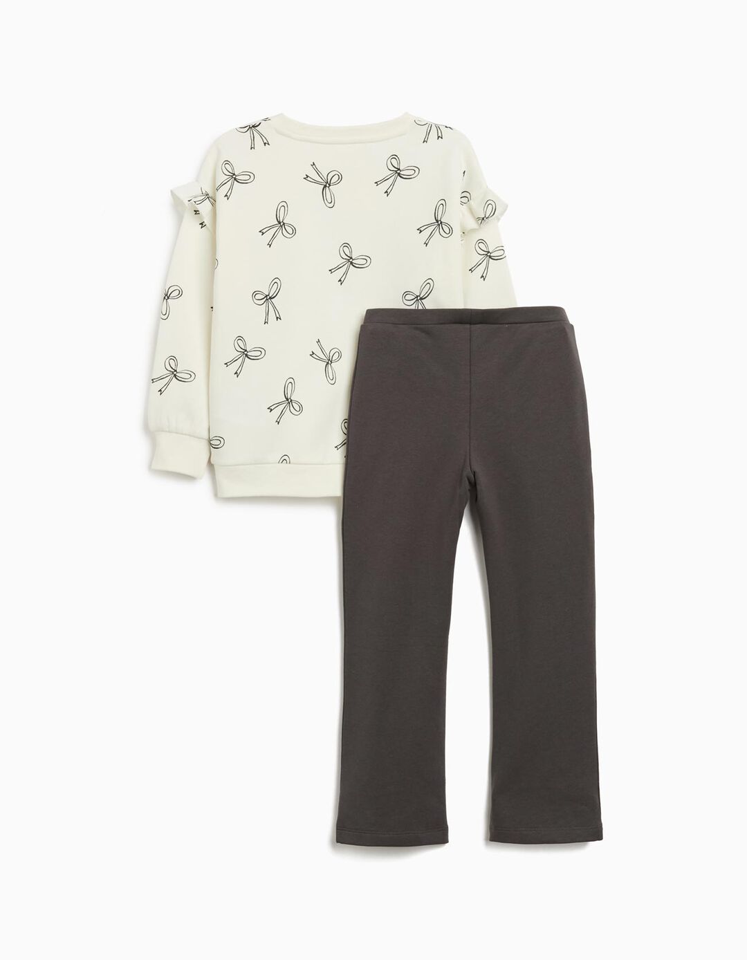 Conjunto Sweatshirt e Leggings, Menina, Branco