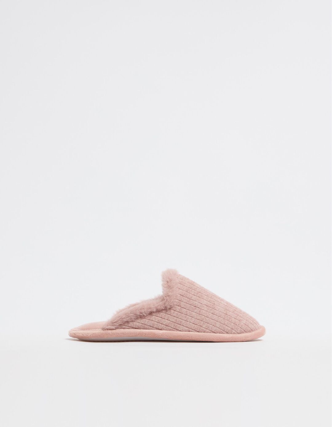 Chinelos Malha Detalhe Pelo Sintético, Mulher, Rosa