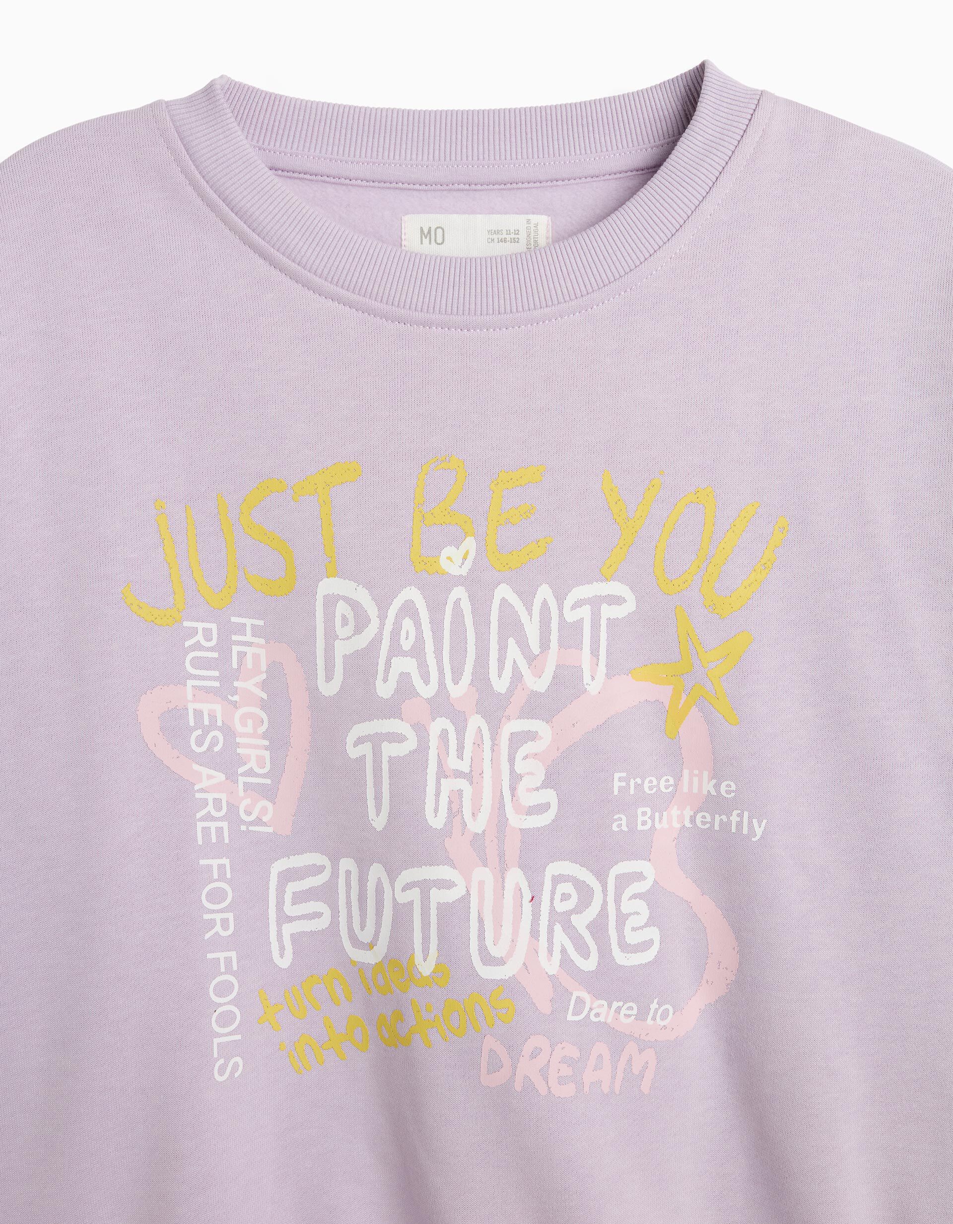 Comprar Online Sweatshirt De Felpa, Menina, Lil&aacute;s Escuro