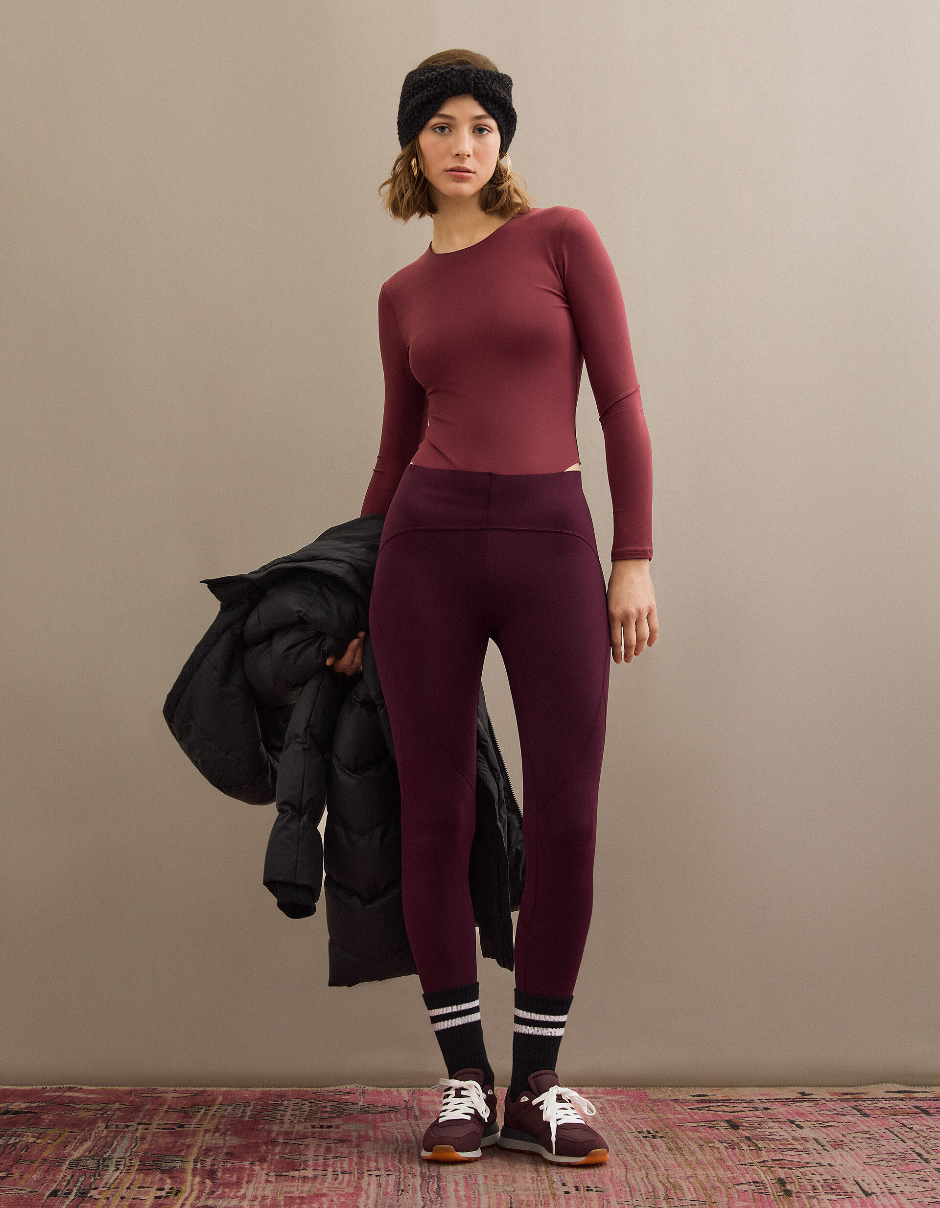 Comprar Online Leggings, Mulher, Vermelho Escuro