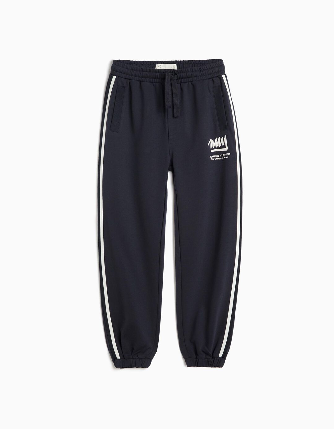 Cal&ccedil;as Jogger Em Felpa, Menino, Azul Escuro