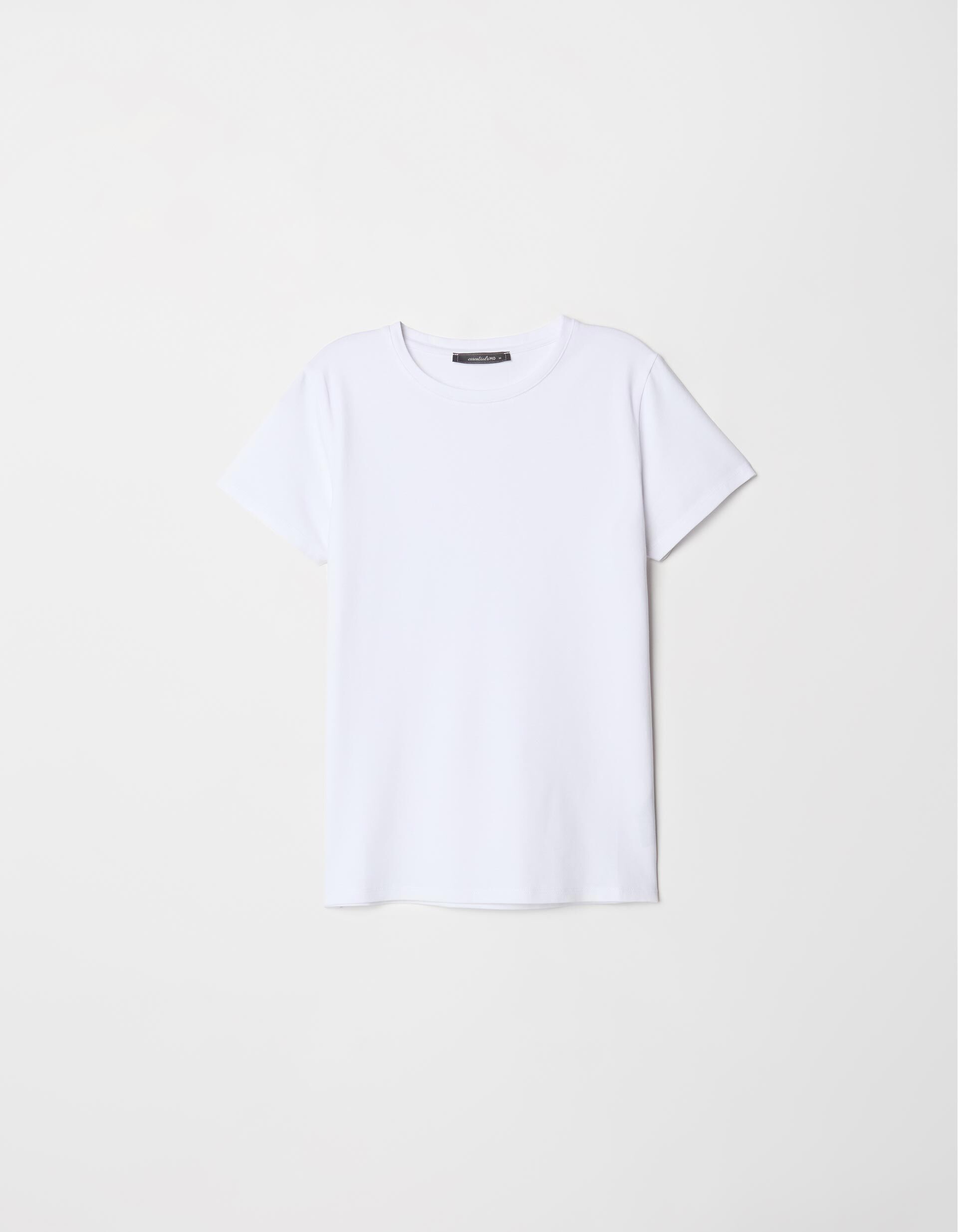 Comprar Online T-shirt B&aacute;sica, Mulher, Branco