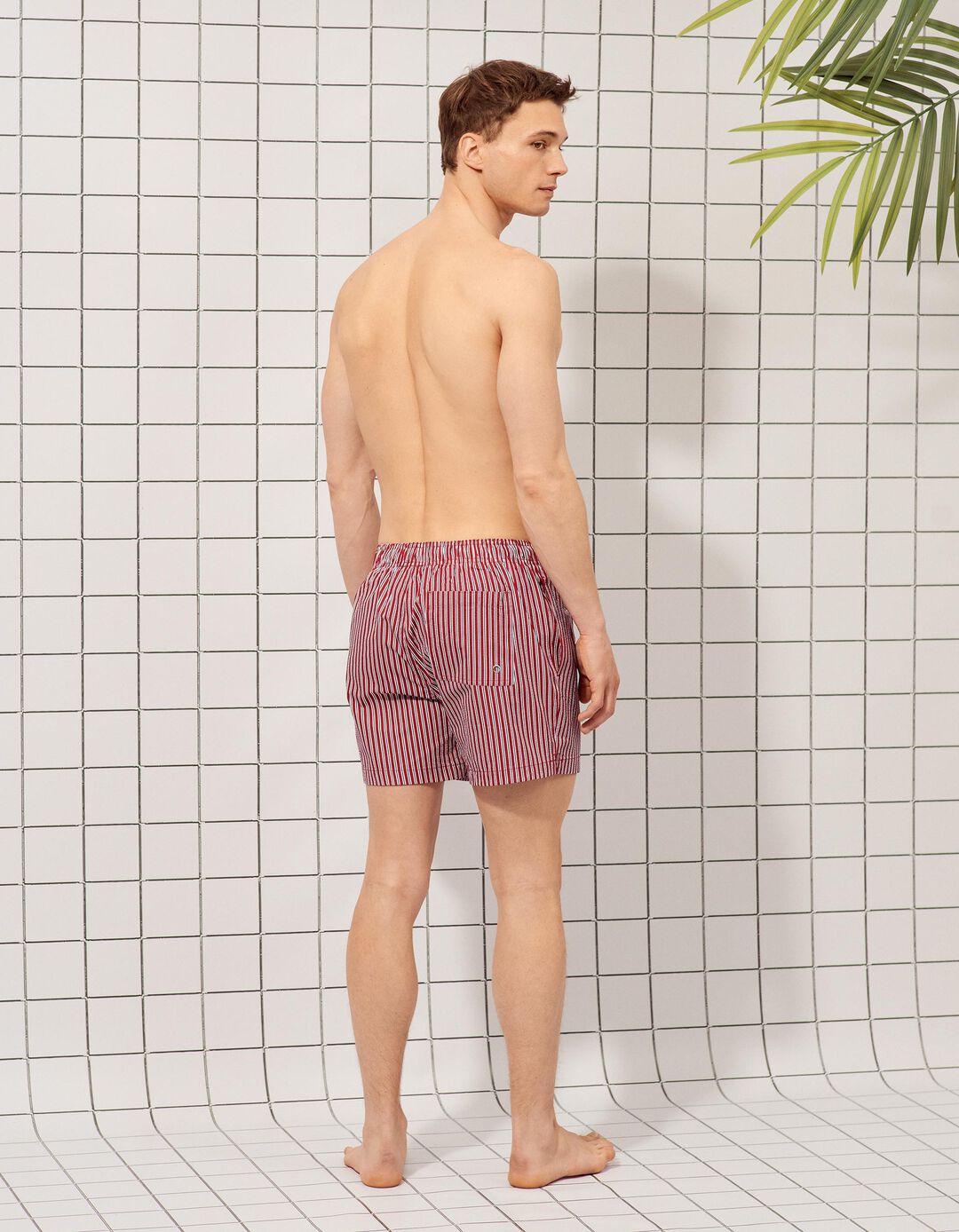 Cal&ccedil;&otilde;es de Banho, Homem, Vermelho