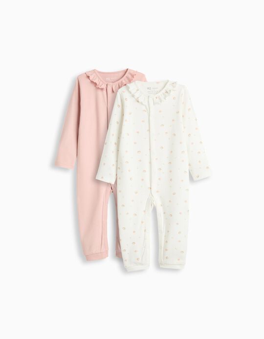 Comprar Online Pack 2 Babygrows, Menina, Rosa