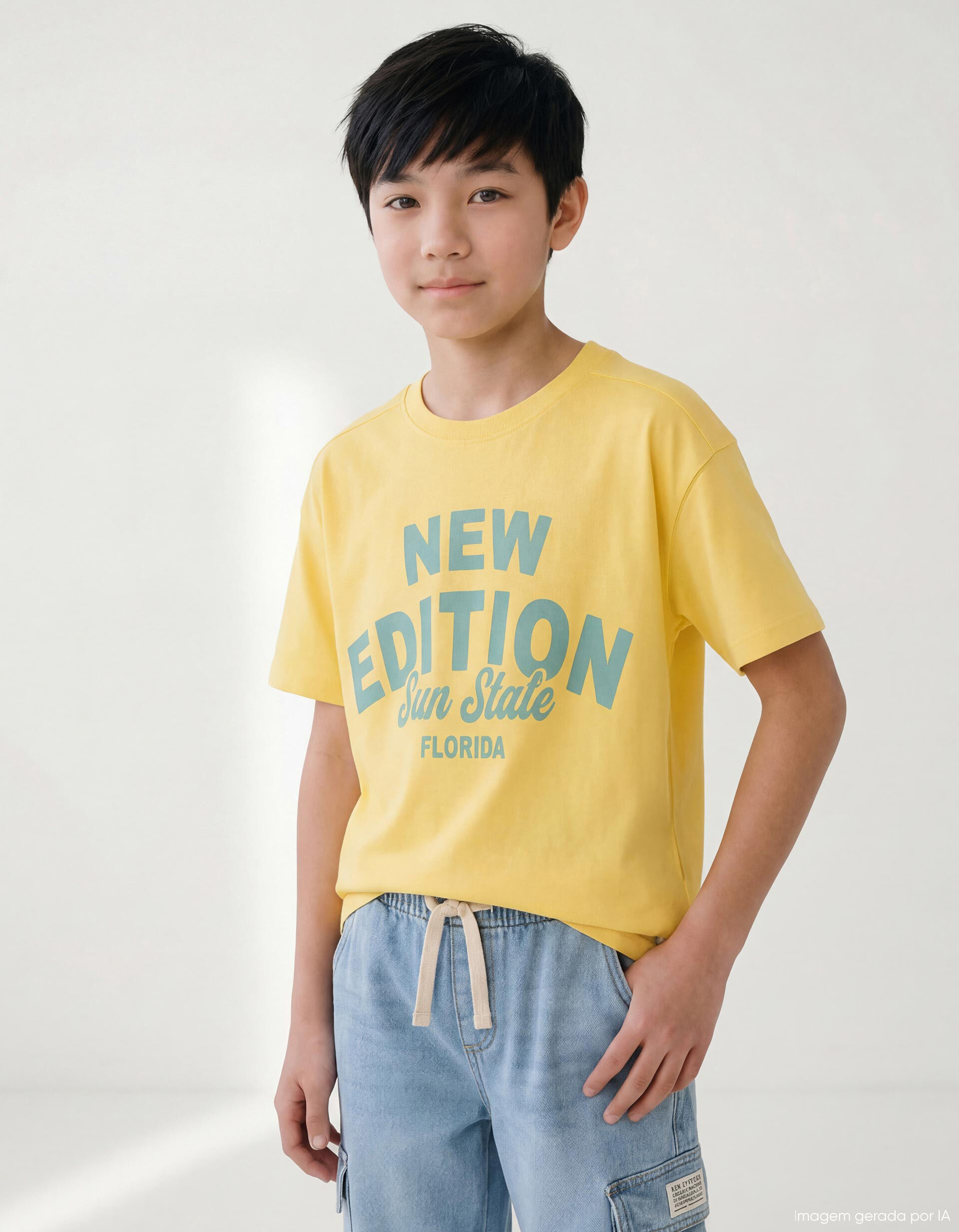 Comprar Online T-shirt Estampada, Menino, Amarelo