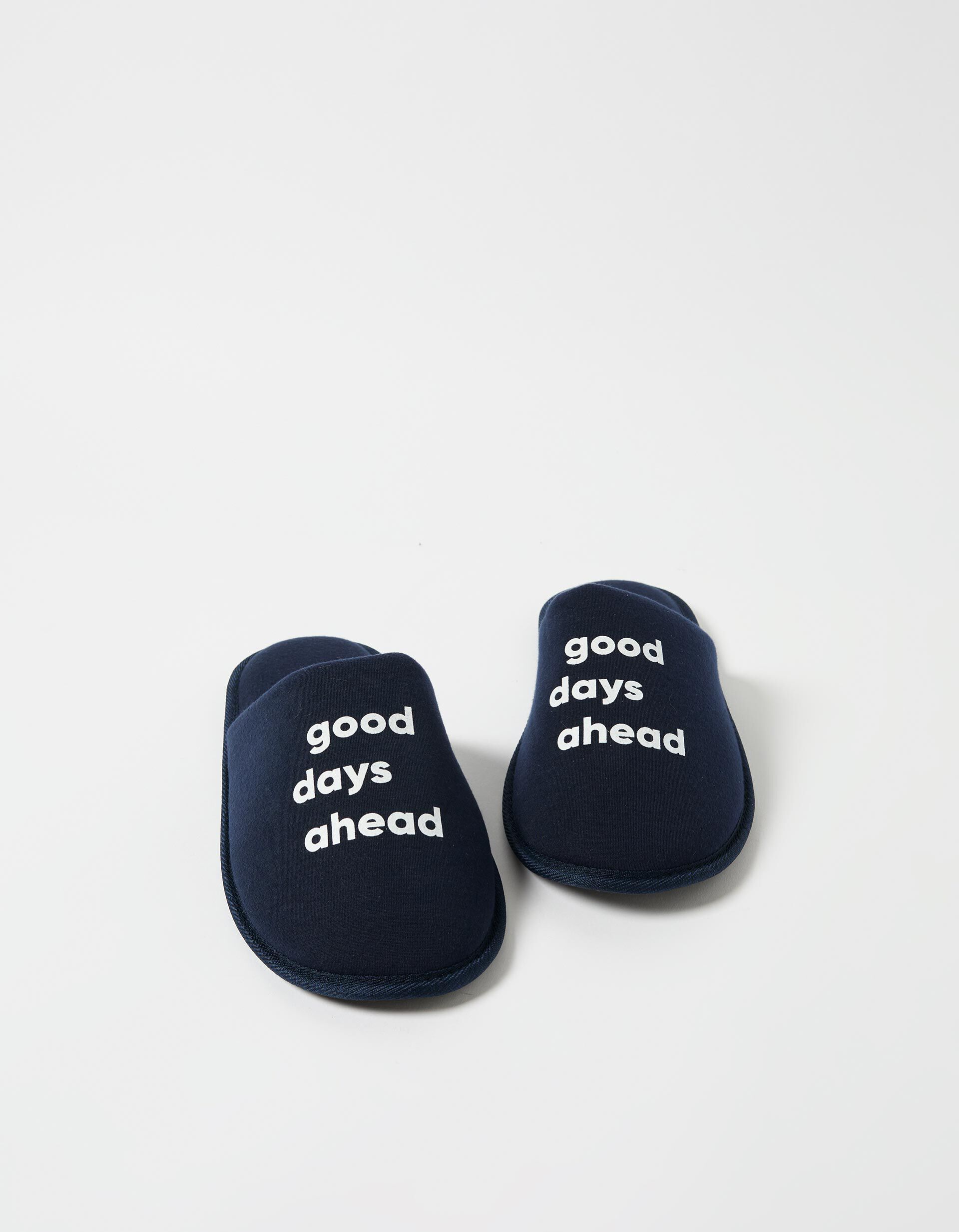 Comprar Online Chinelos de Quarto Estampado, Homem, Azul Escuro