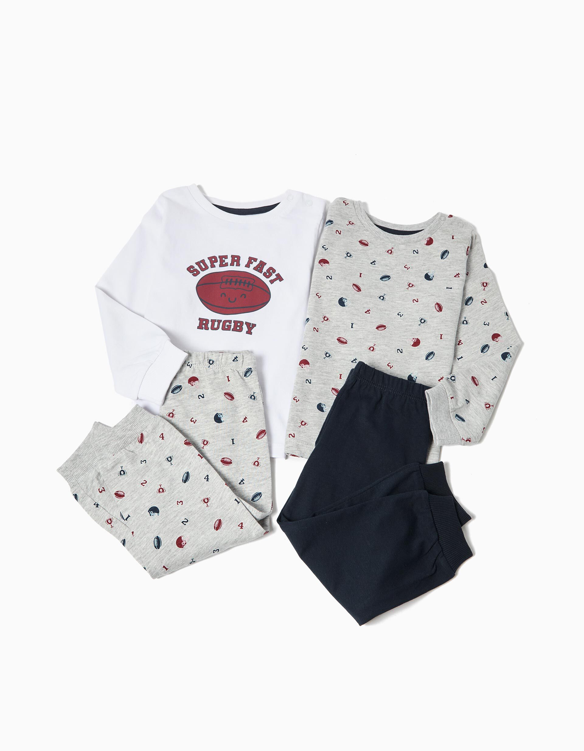 Comprar Online Pack 2 Pijamas de Manga Comprida, Menino, Multicor 