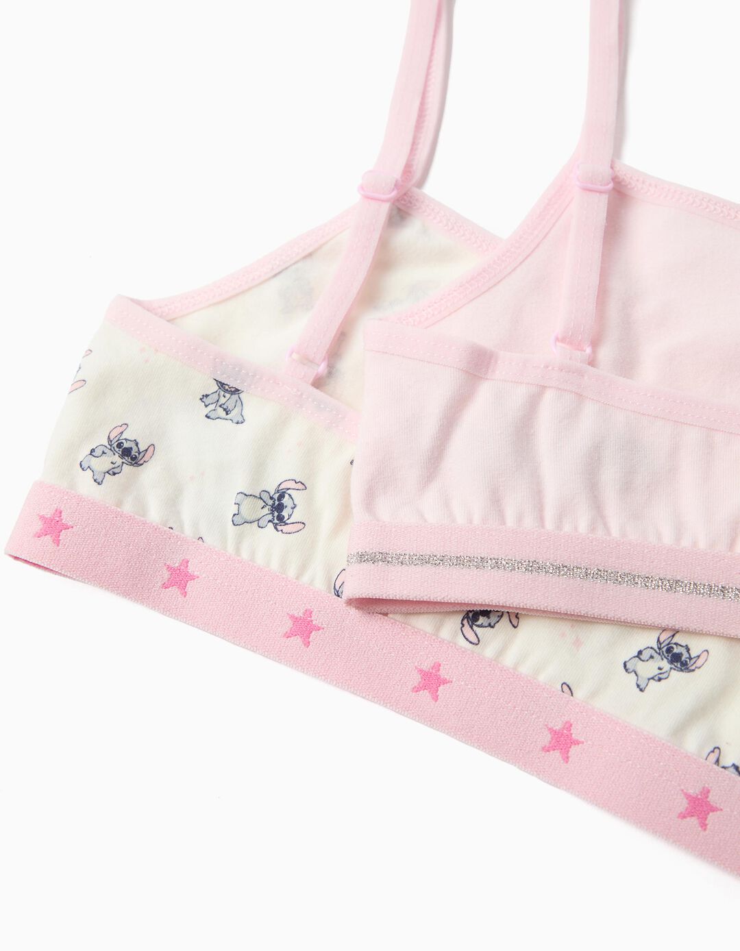 Pack 2 Tops 'Stitch' &copy;Disney, Menina, Rosa Claro