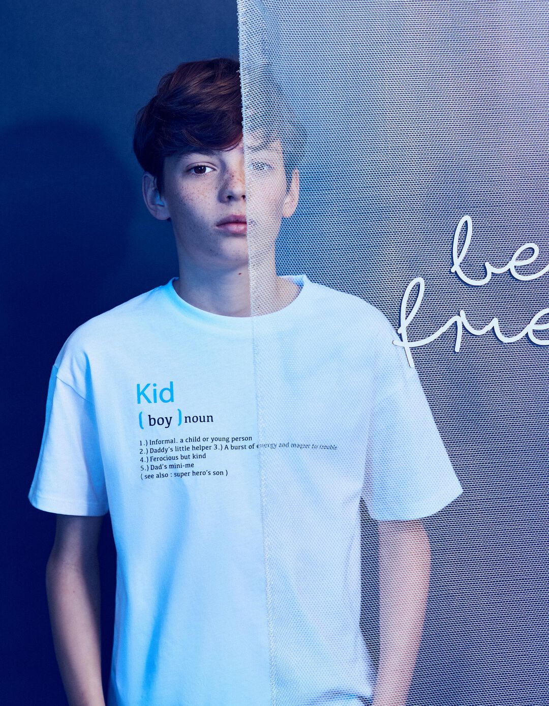 T-shirt 'Dia do Pai', Menino, Branco