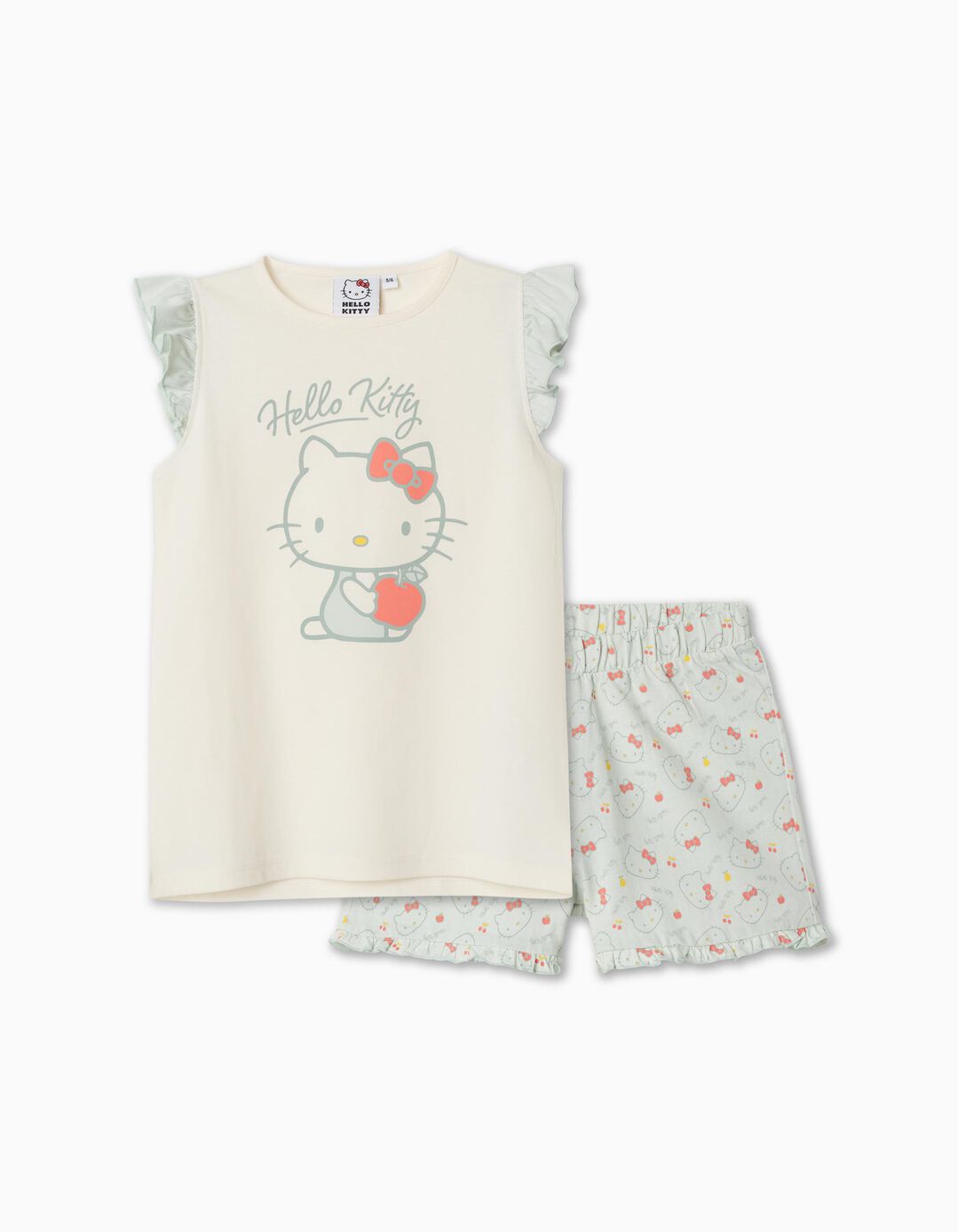Pijama 'Hello Kitty', Menina, Bege Claro