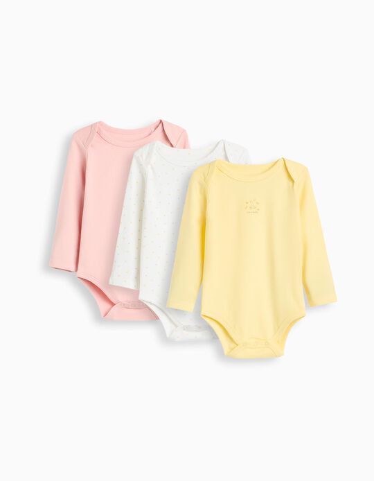 Comprar Online Pack 3 Bodies de Manga Comprida, Menina, Multicolor