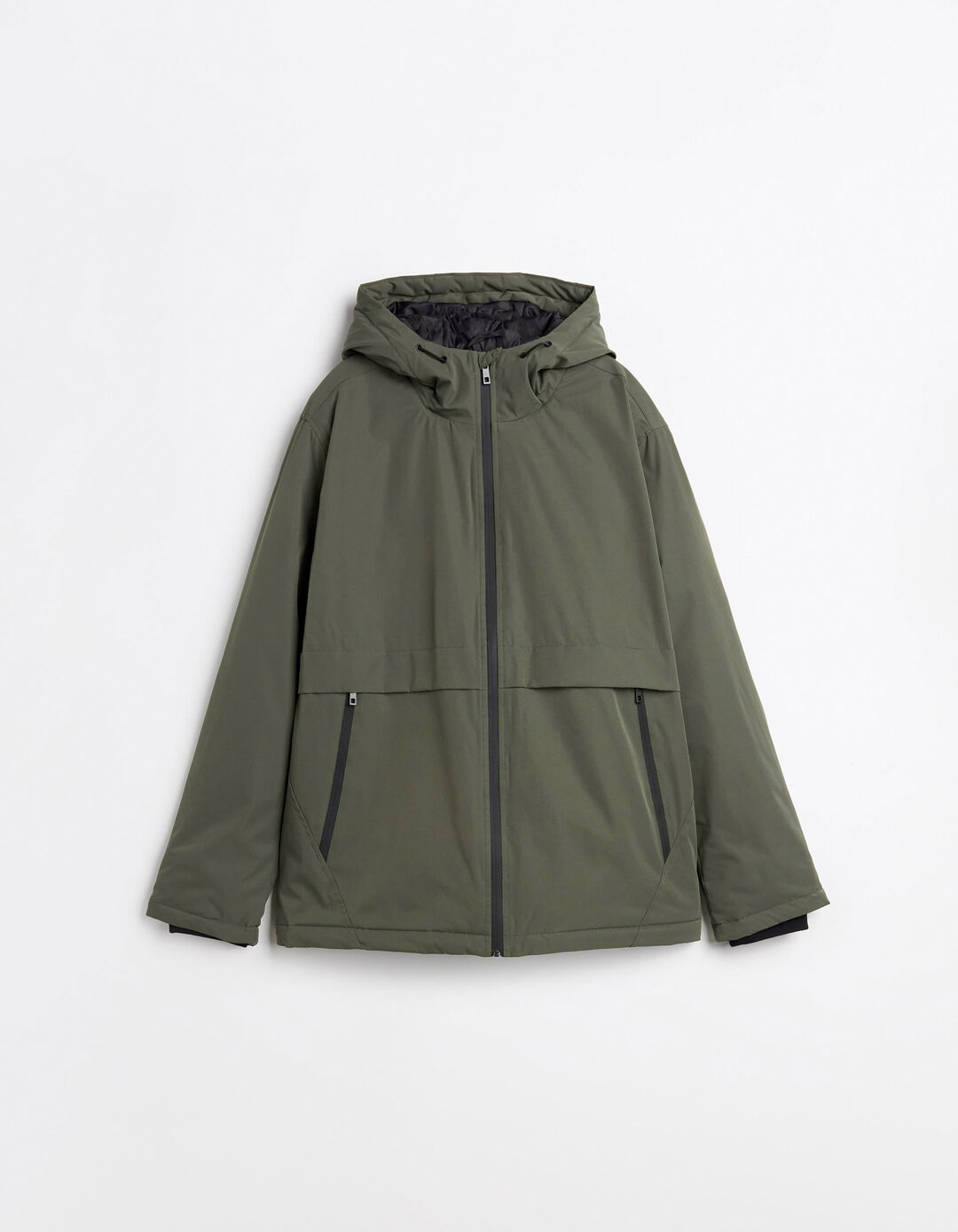 Parka com Capuz, Homem, Verde Escuro