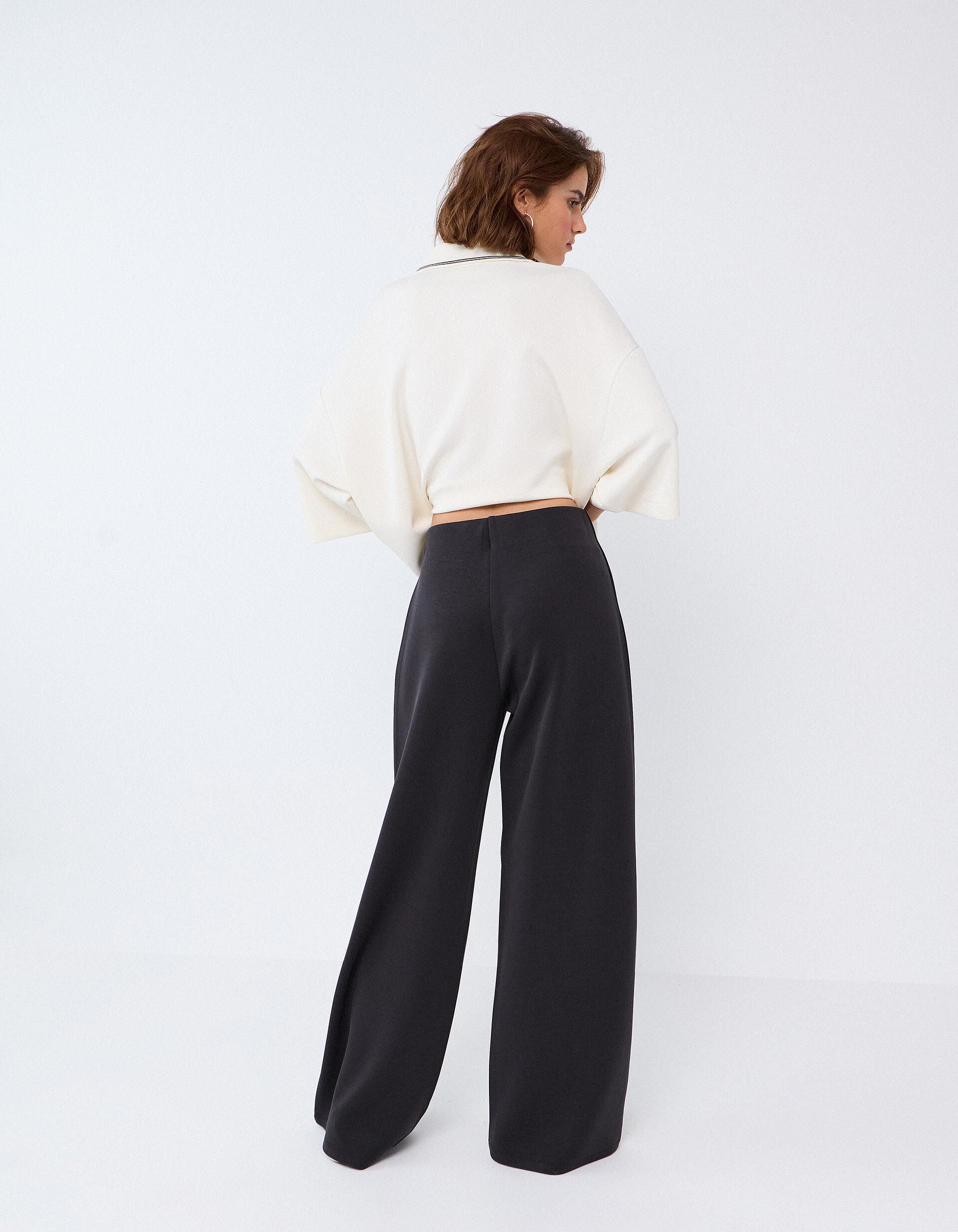 Comprar Online Cal&ccedil;as De Cintura Subida, Mulher, Cinzento Escuro