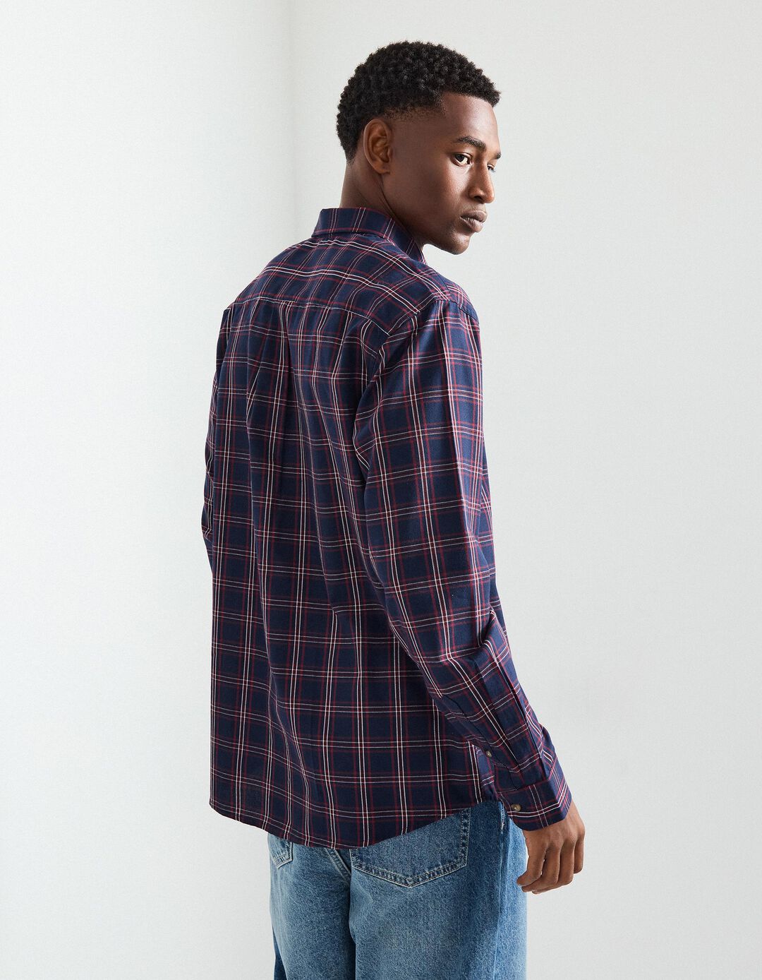 Camisa de Xadrez, Homem, Vermelho Escuro 
