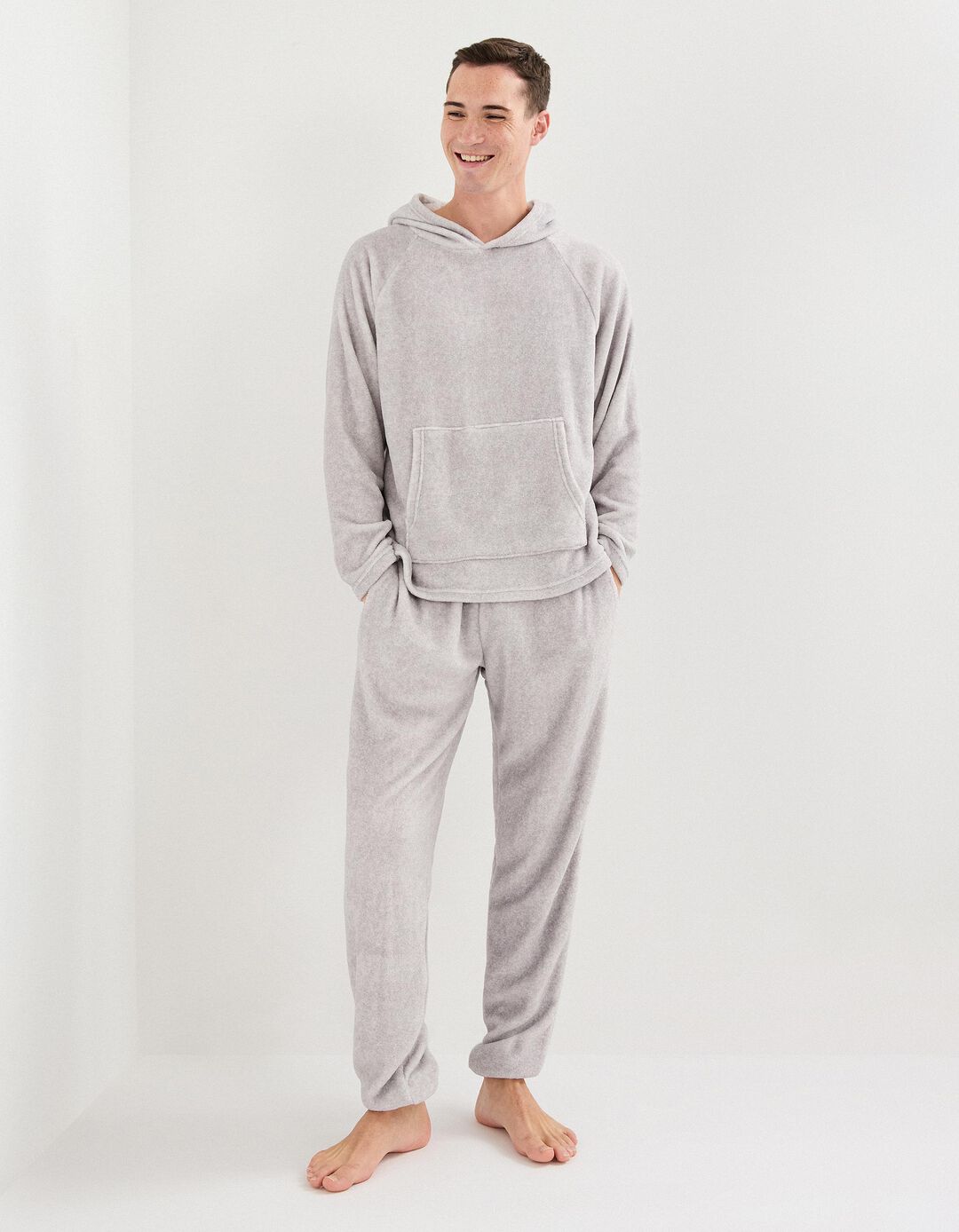 Pijama, Homem, Cinzento