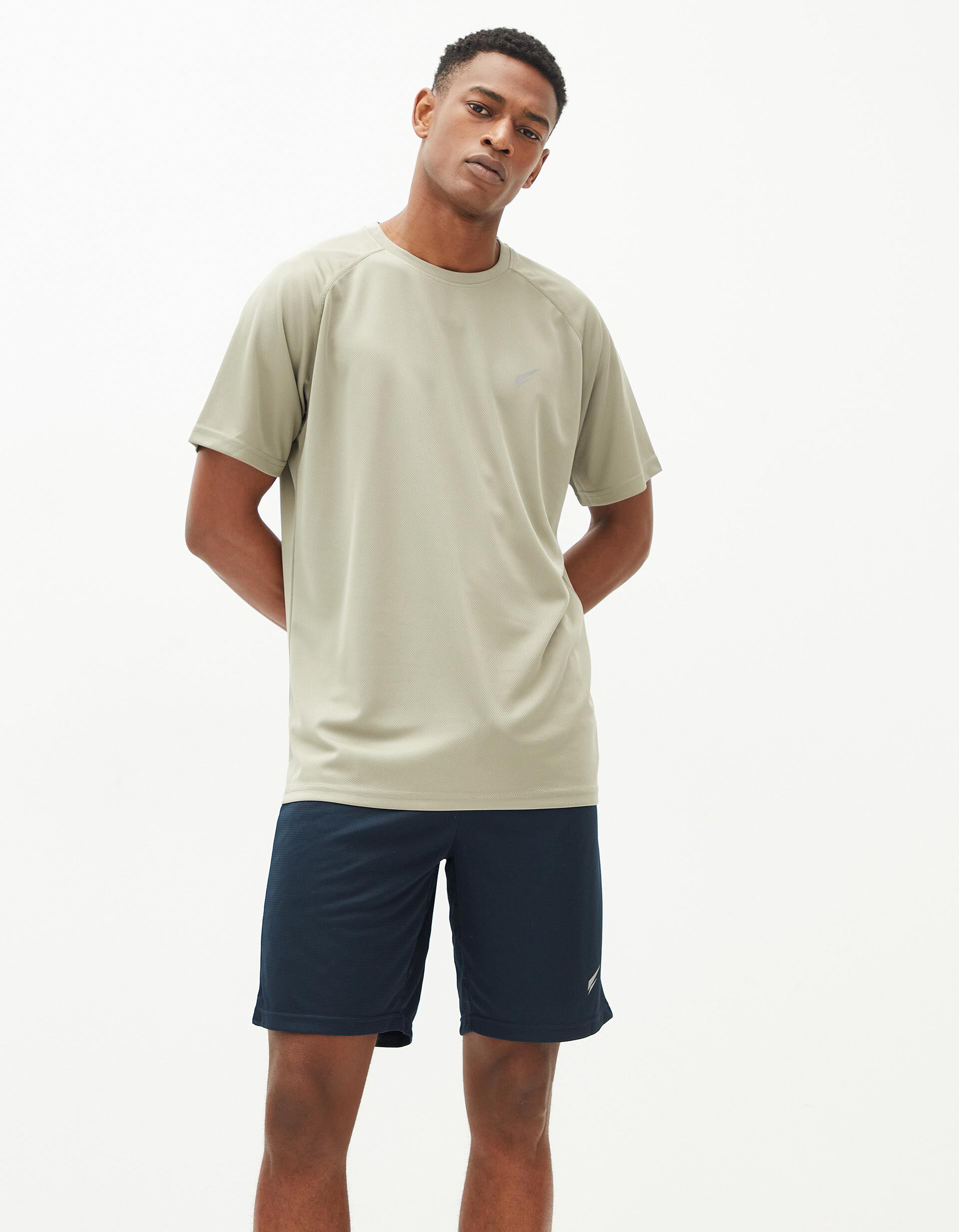 T-shirt de Desporto, Homem, Bege Escuro