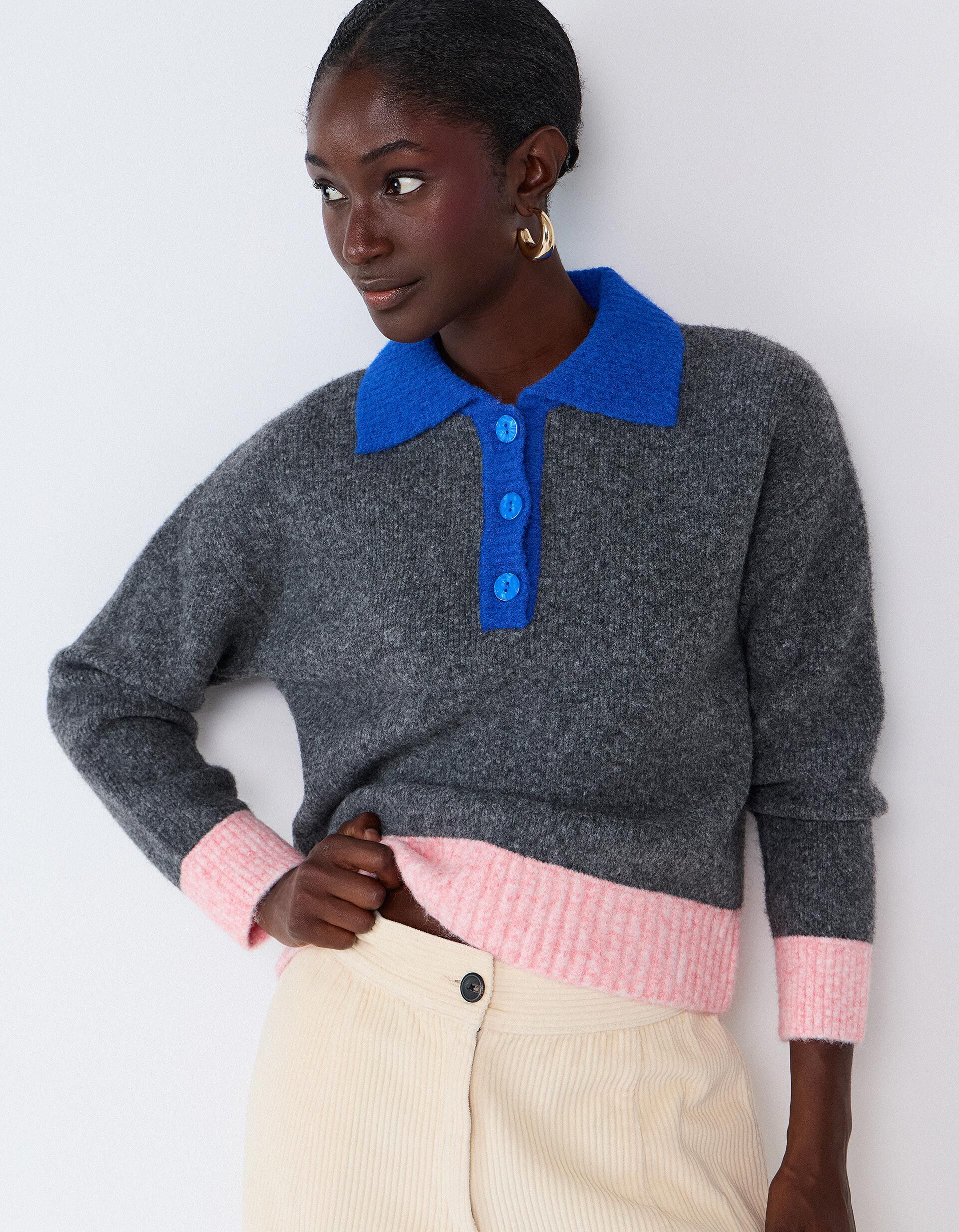 Comprar Online Polo De Malha, Mulher, Cinzento