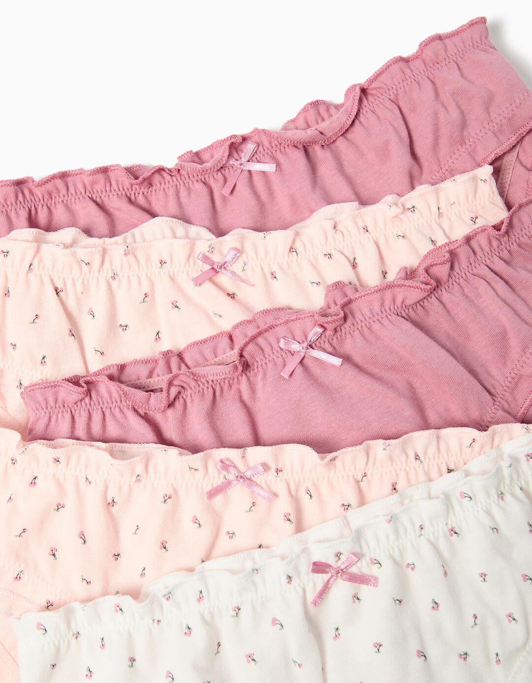 Pack 5 Cuecas, Menina, Rosa 