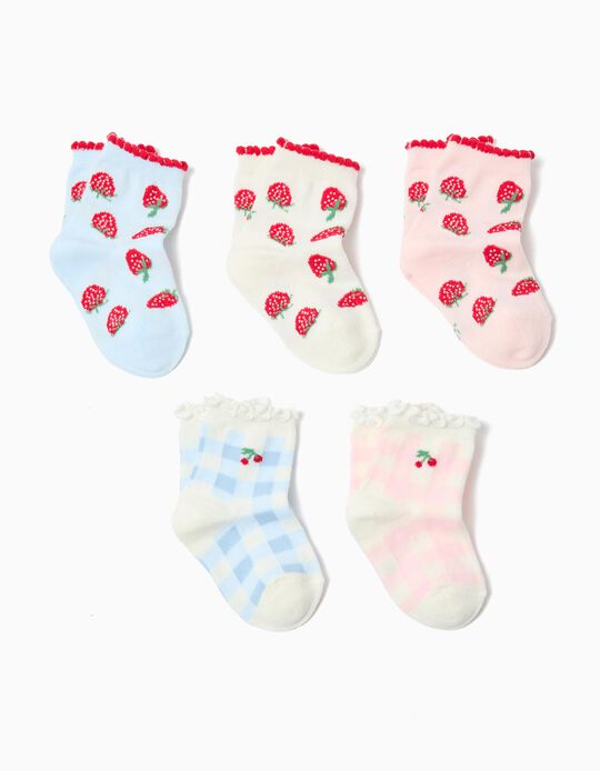 Comprar Online Pack 5 Pares de Meias, Menina, Multicor