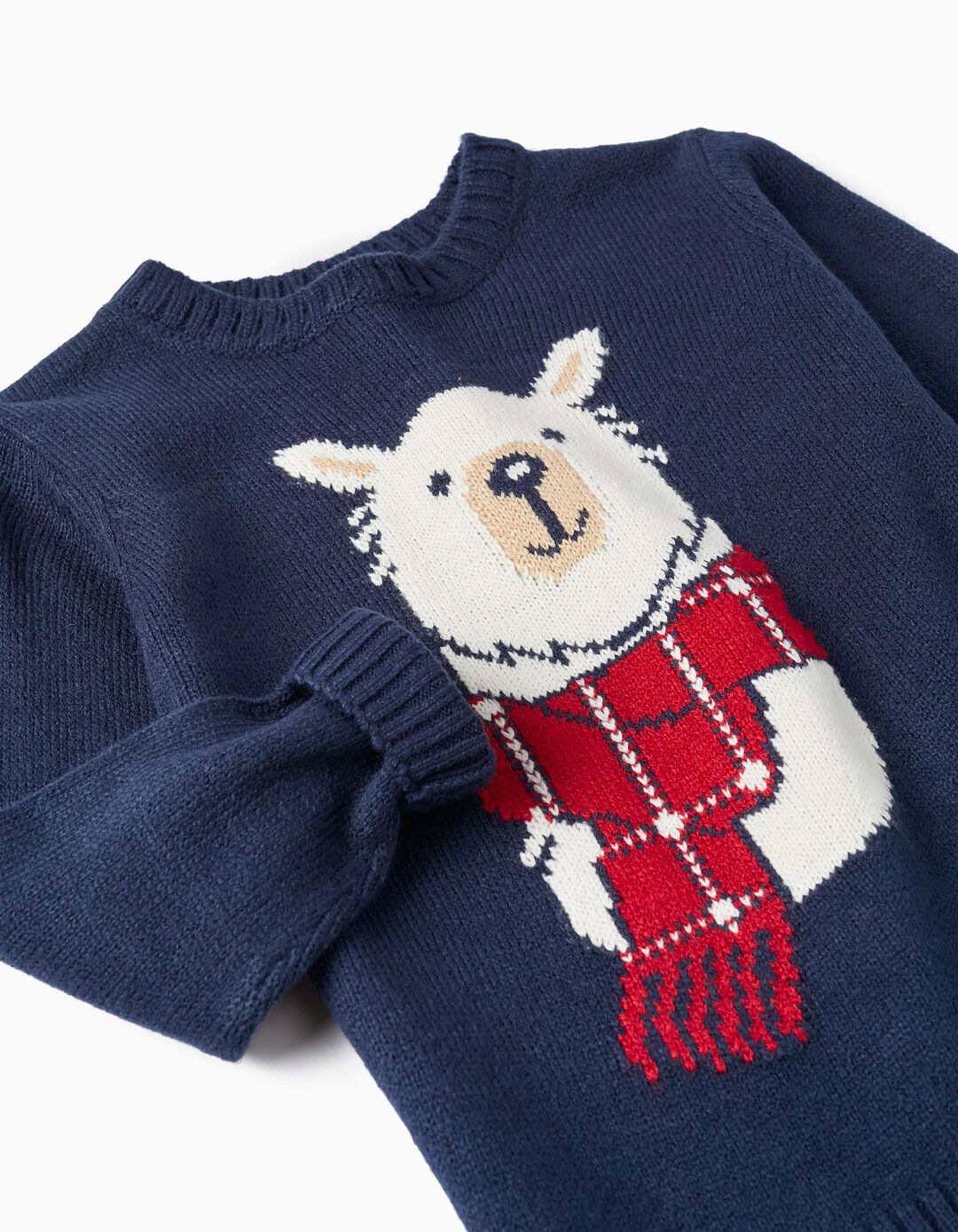 Thick Knit Sweater for Children 'Polar Bear', Dark Blue