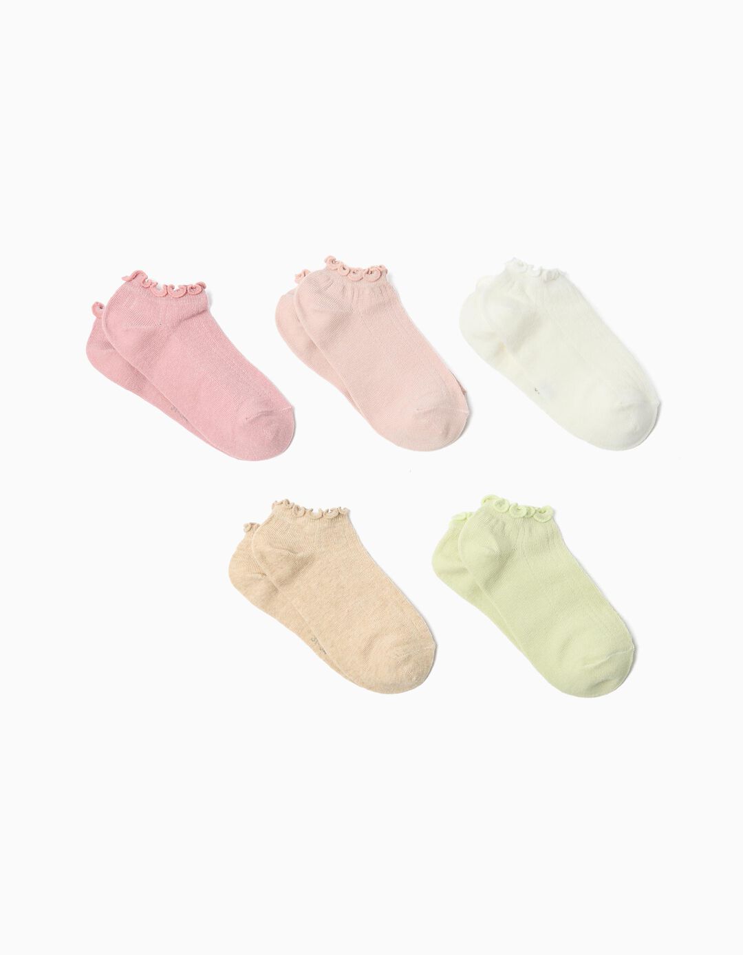 Pack 5 Pares de Meias, Menina, Multicor