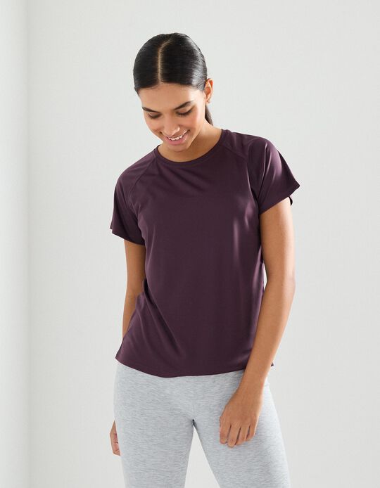 Comprar Online T-shirt de Desporto, Mulher, Roxo Escuro 