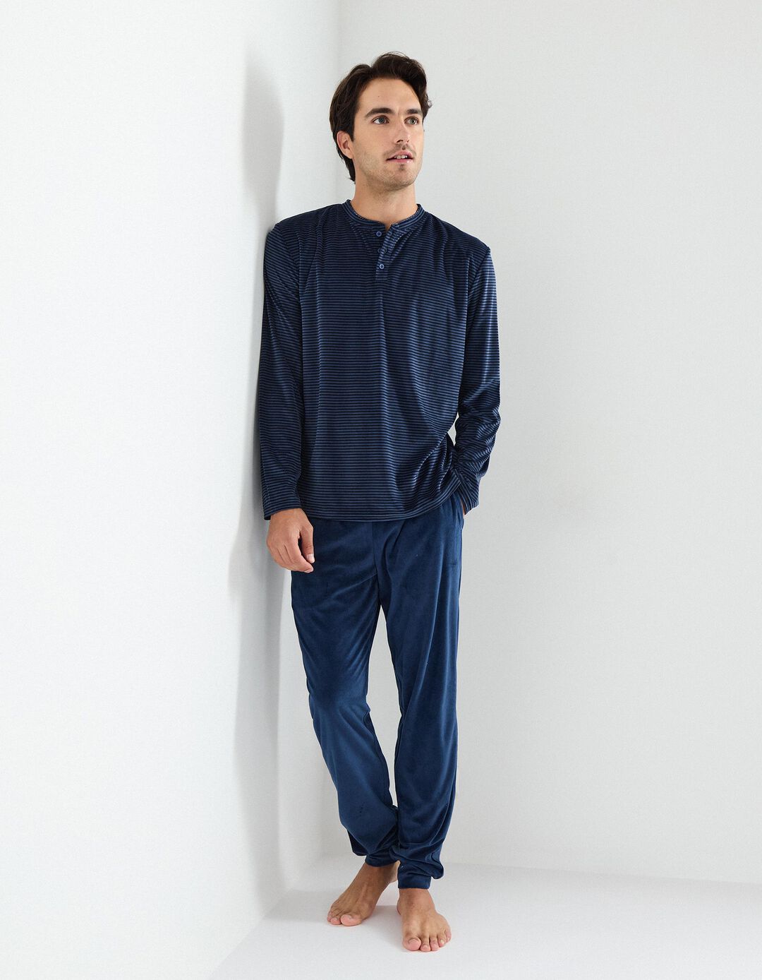 Pijama, Homem, Azul 
