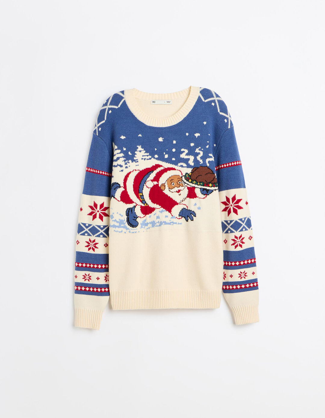 Camisola De Malha De Natal, Homem, Cru