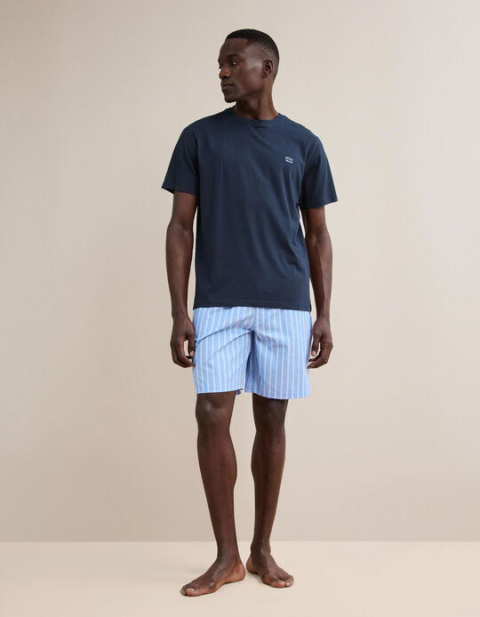 Comprar Online Pijama Jersey, Homem, Azul Escuro