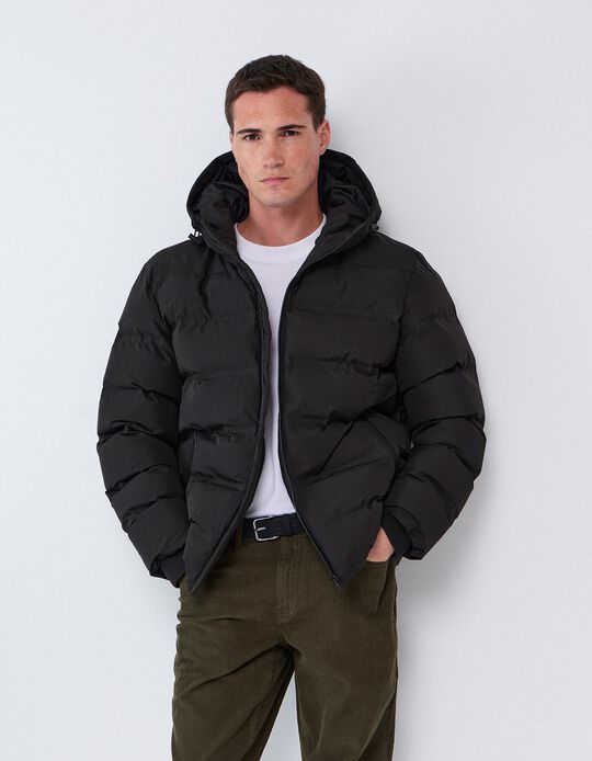 Comprar Online Casaco Puffer, Homem, Preto