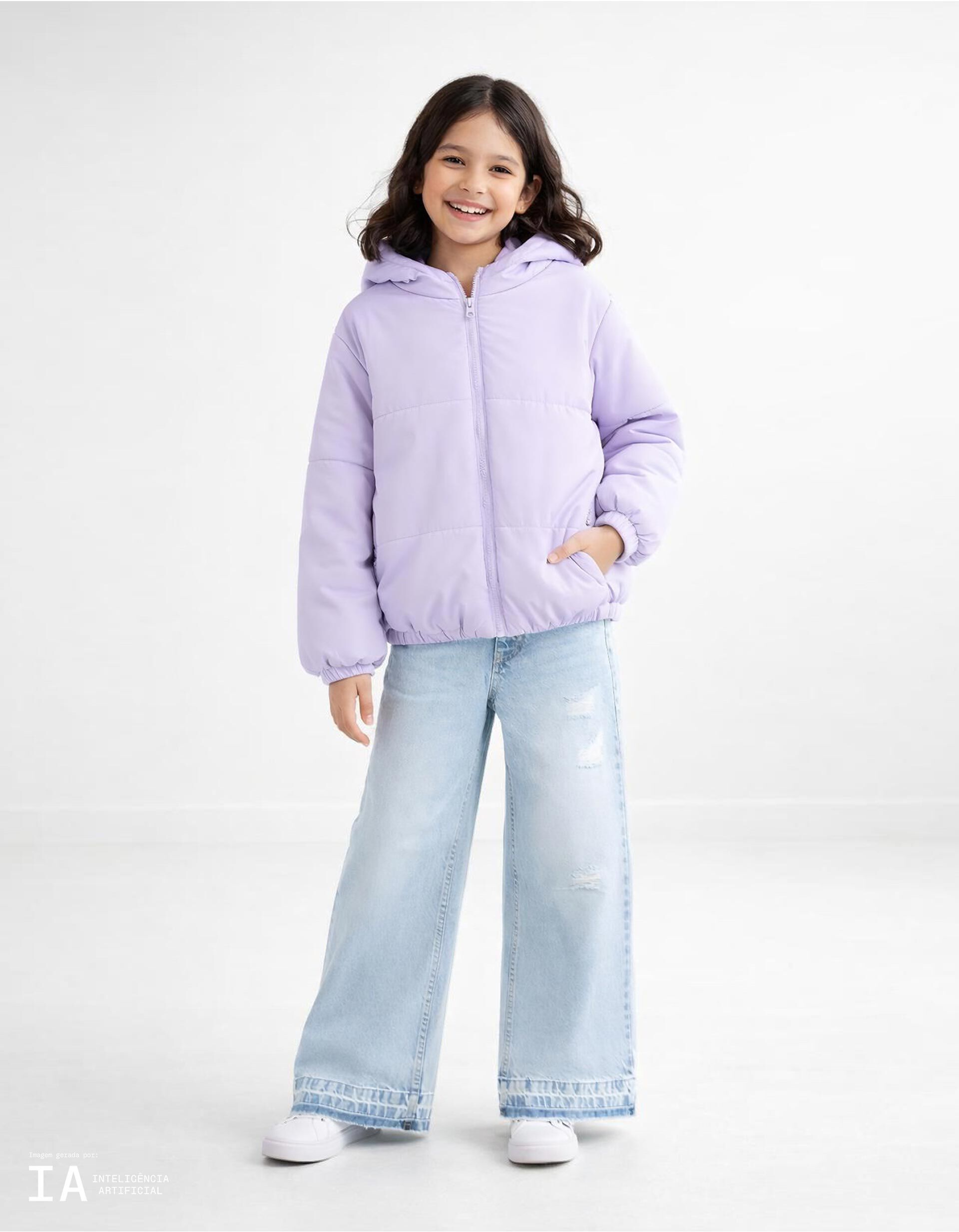 Comprar Online Casaco Acolchoado, Menina, Roxo Claro