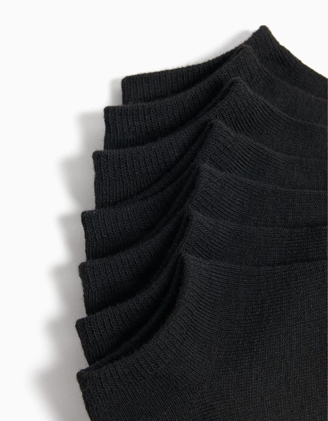 7 Pairs of Ankle Socks Pack, Boys, Black