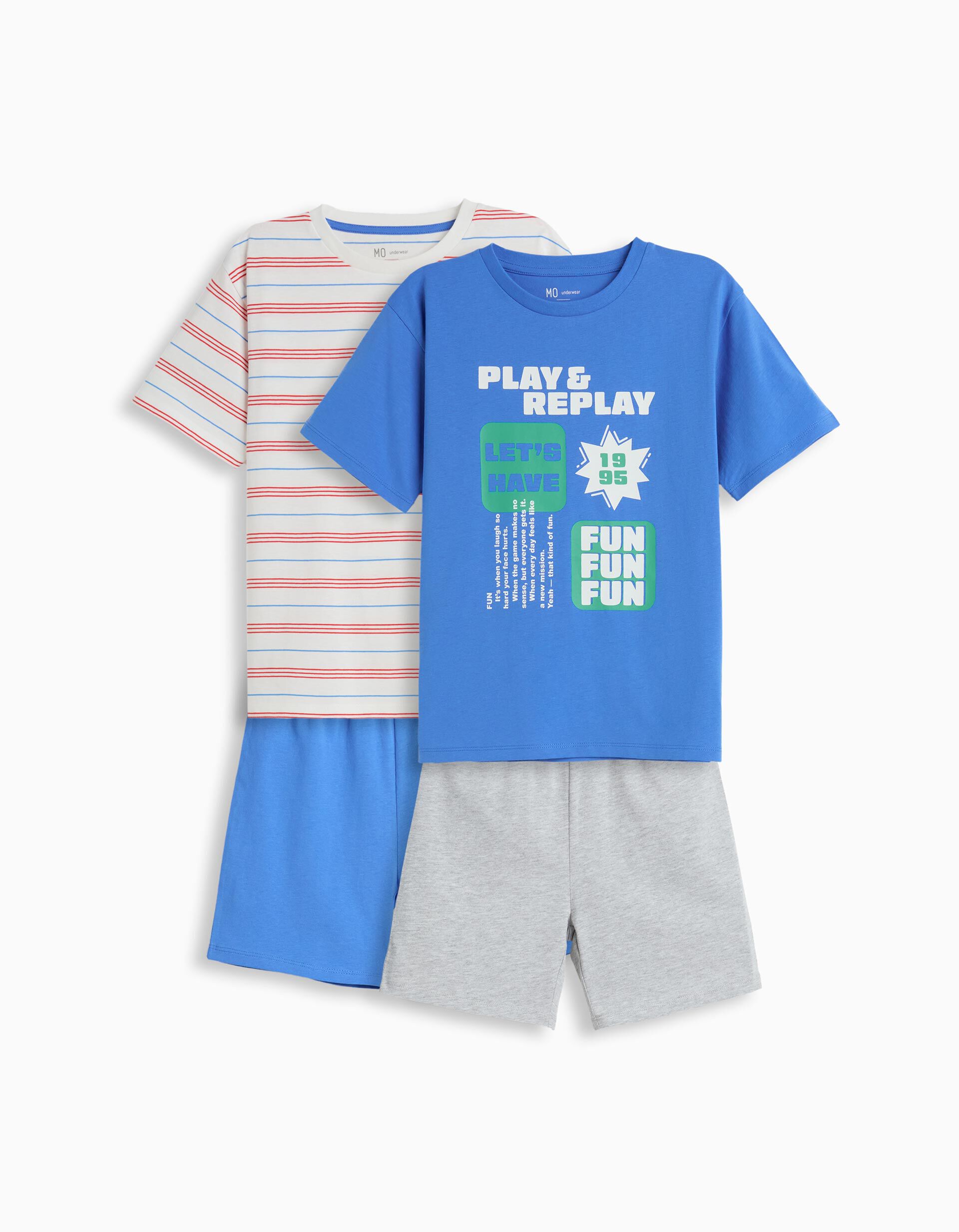 Comprar Online Pack 2 Pijamas, Menino, Azul