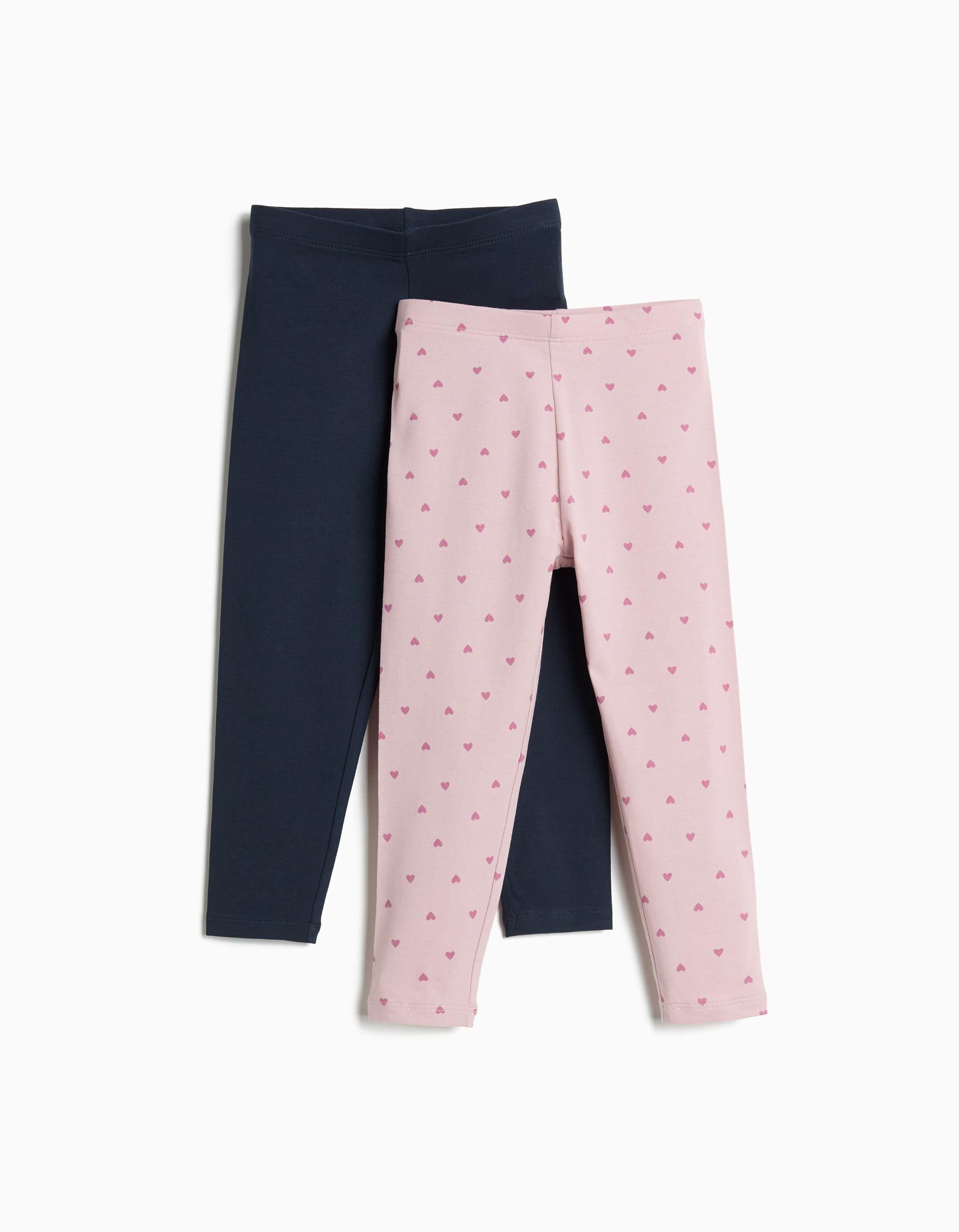 Comprar Online Pack 2 Leggings, Menina, Rosa Claro