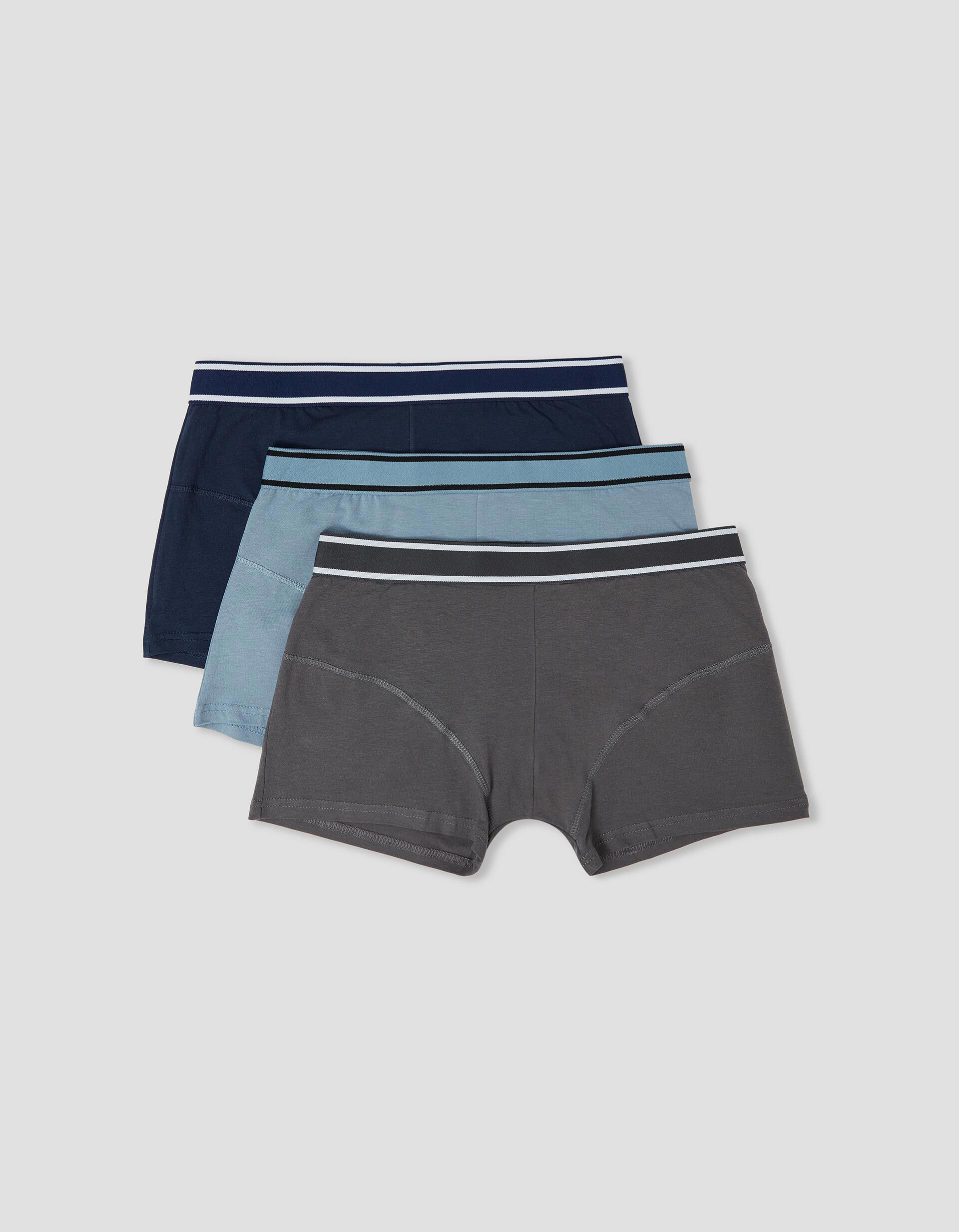 Comprar Online 3 Boxers Lisos, Homem, Multicor