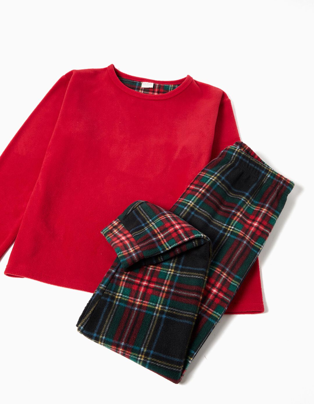 Pijama Polar de Natal, Menino, Vermelho