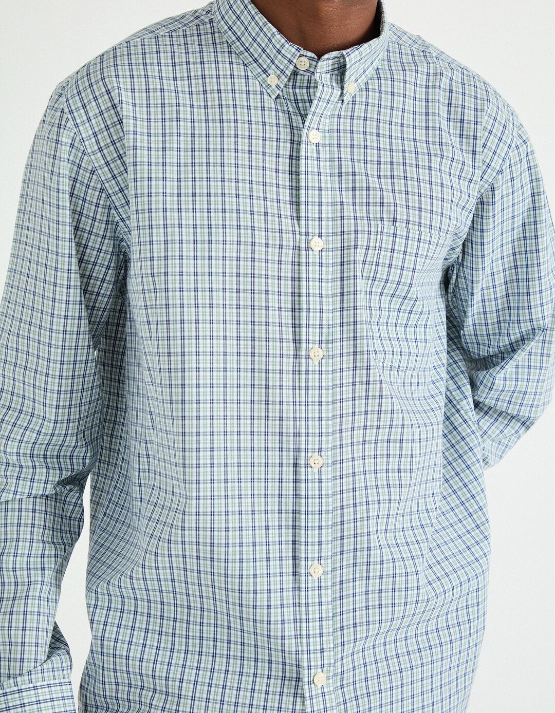 Camisa de Xadrez, Homem, Verde Escuro 